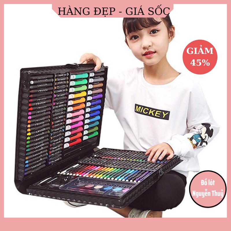 Hộp Màu 150 Chi Tiết Cho Bé Tập Tô - Hàng Loại 1 - Mixasale