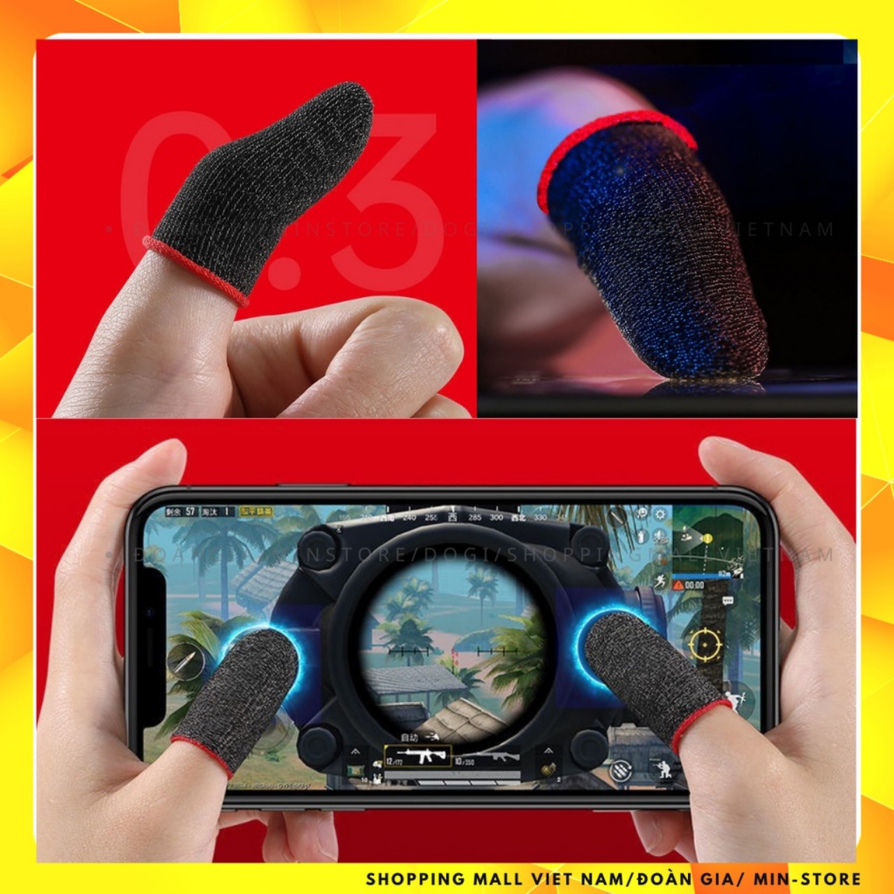 Sỉ 88 Găng tay chỉ hôm nay găng chơi game , Bao tay Chống mồ hôi tay, Tăng độ nhạy cảm ứng