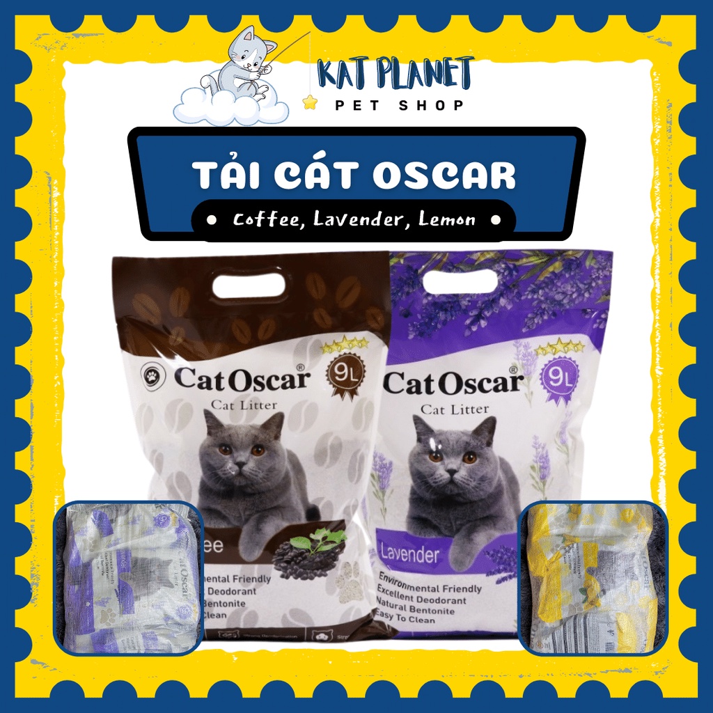 TẢI 6 BAO  Cát Oscar, cát vệ sinh cho mèo 9L giảm mùi hôi hiệu quả