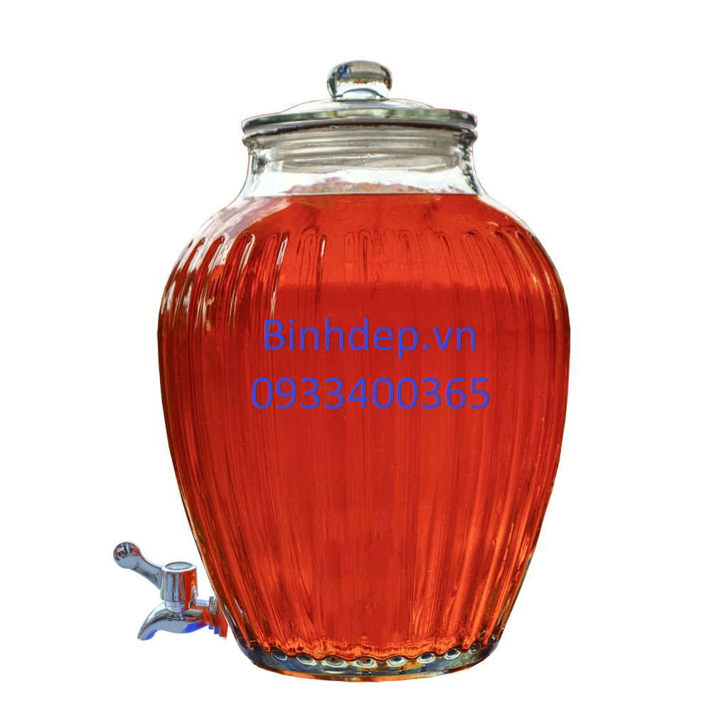 Bình thuỷ tinh ngâm rượu 20 lít có...