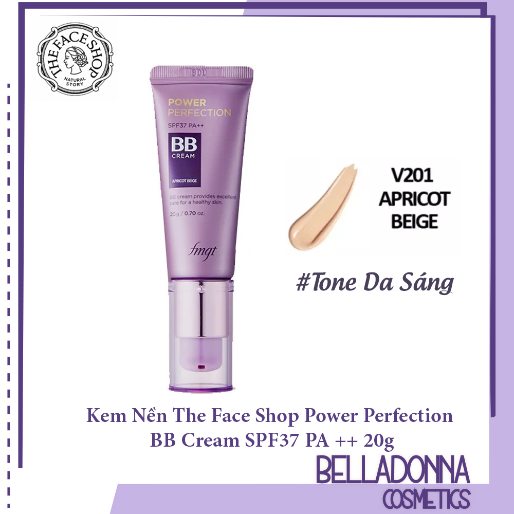 Kem nền BB cream The Faceshop Face it Power Perfection SPF37 PA++ no 1 light beige 20ml