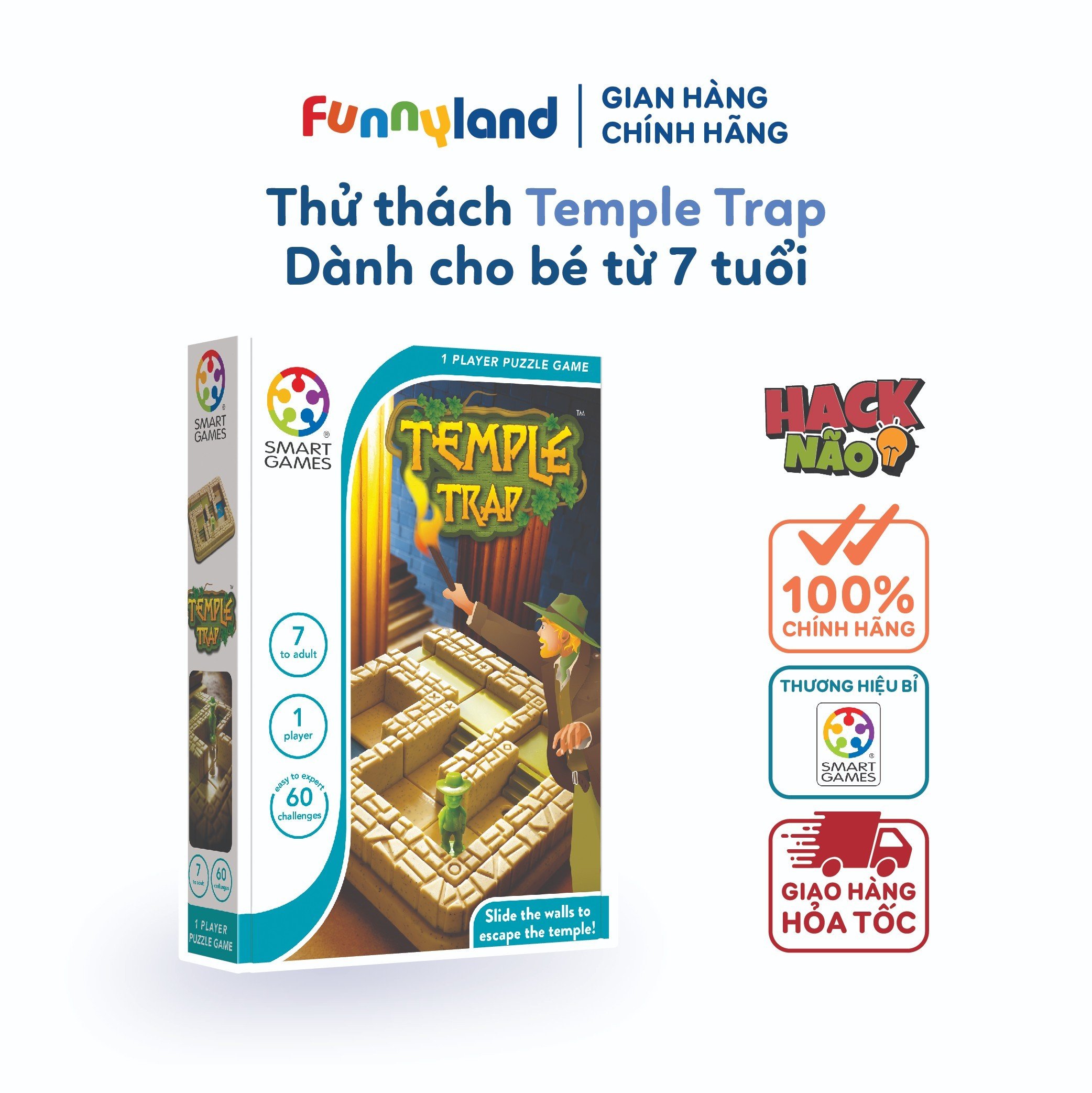Đồ chơi thông minh Smartgames Thử Thách Temple Trap - Funnyland
