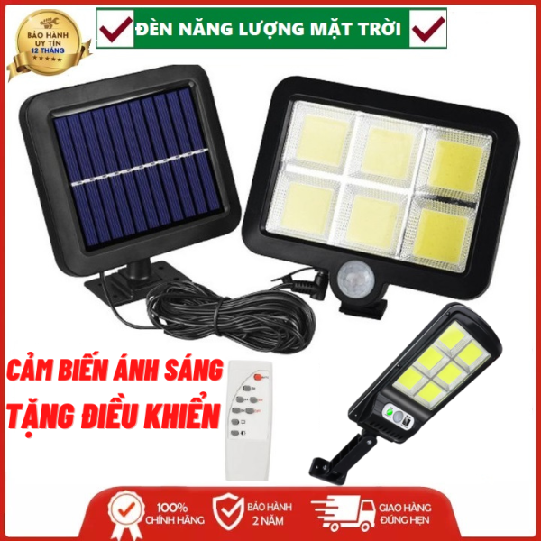 Đèn led năng lượng mặt trời sân vườn có điều khiển 12 led 60w-Đèn đường cảm biến ánh sáng bóng người. Đèn chạy bằng pin năng lượng mặt trời 150w Shop CAMERA TOP 1- Mua Ngay