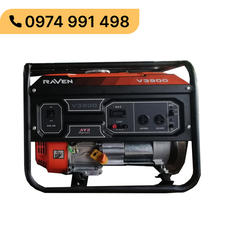 Máy phát điện mini chạy xăng 3kw raven v3900 chính hãng