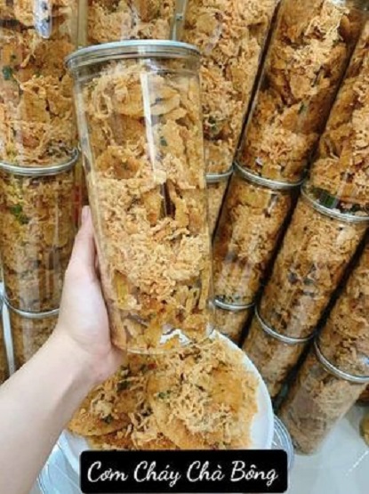 Cơm cháy mix chà bông lon pet 250g