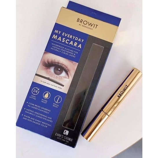 [Browit] Mascara Chống Nước, Dài Cong Mi Nongchat - Thái Lan