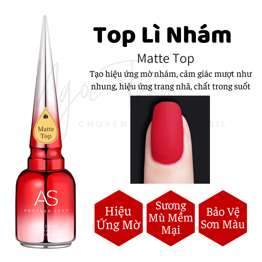 [HCM]  Matte Top | Top Lì AS Đỏ | Chai Chức Năng