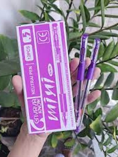 Hộp 12 cây bút nước mini gel Cenvava Know
