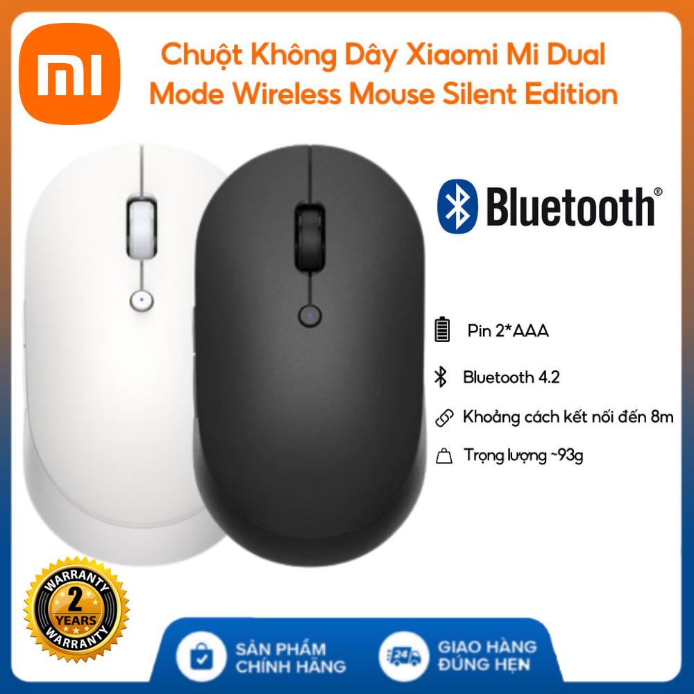 Chuột không dây bluetooth Xiaomi Mi Dual Mode Wireless Mouse Silent