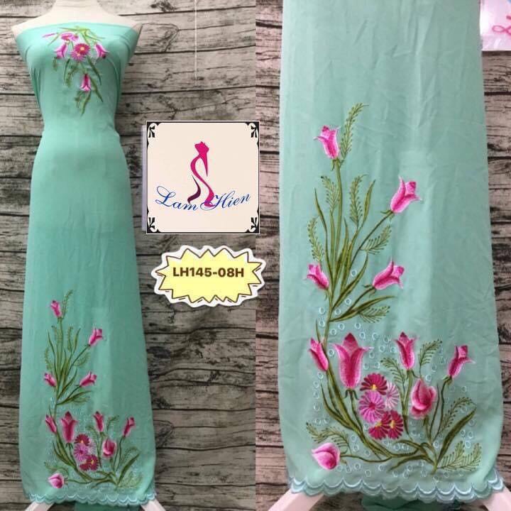 Vải áo dài thêu chân (230 sale còn 159k/áo, size to 169k/áo) LH145