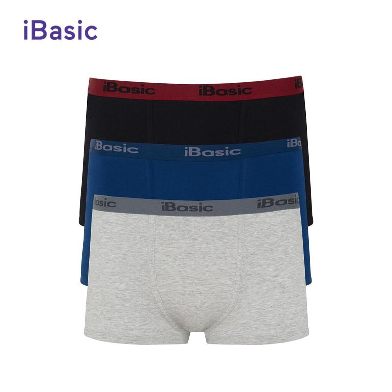 Nơi bán Combo 3 quần lót nam cotton đùi ngắn chất liệu co giãn, thoáng mát iBasic PANM078 - Màu ngẫu nhiên