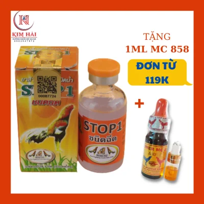 thuoc ga da-Stop 1[lọ 10ml]trị Tang Hàng đầu cho gà cựa.phục hồi nhanh,thuốc gà đá Thái Lan hiệu quả tốt.