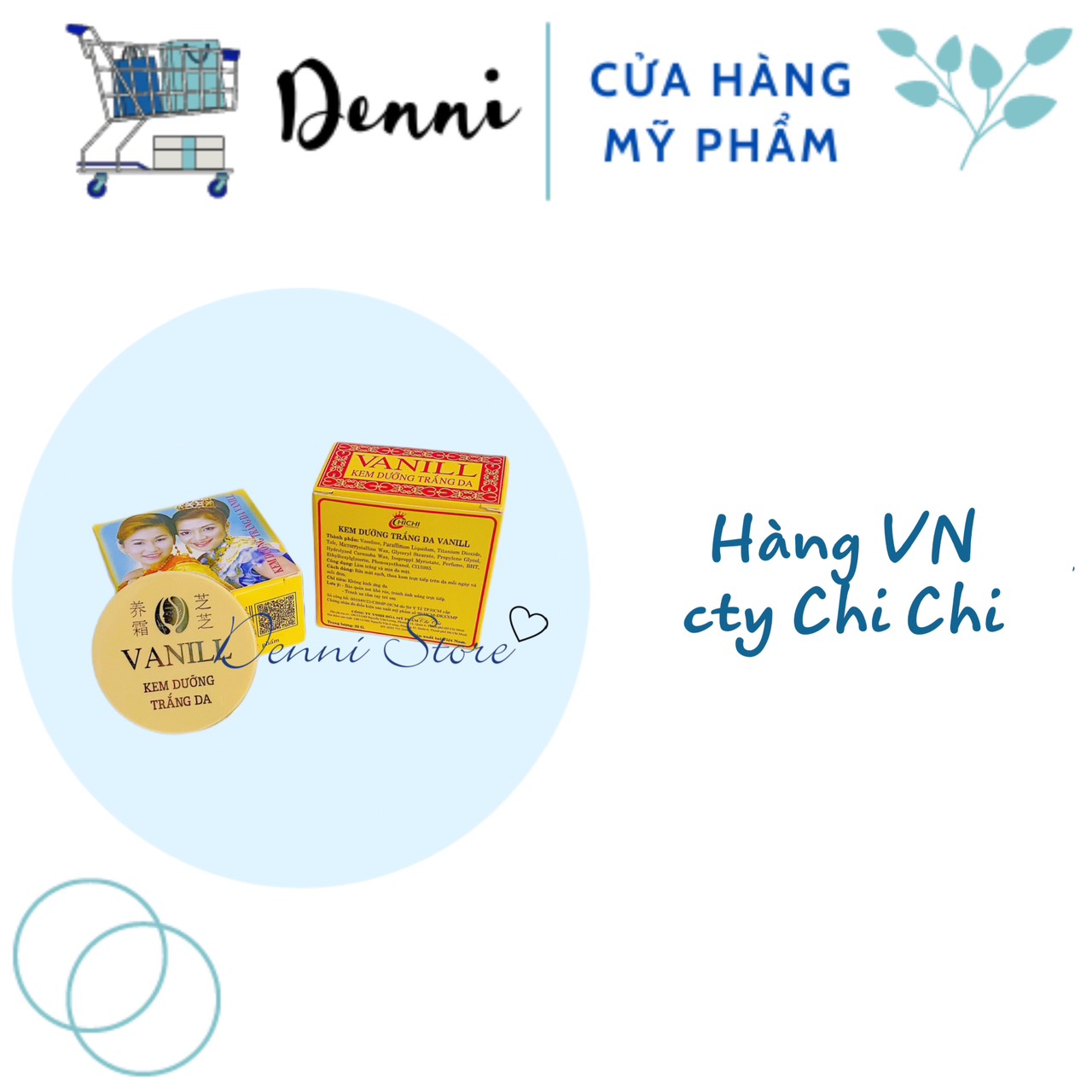 Lẻ hộp kem cô gái nhật Vanill chuẩn thái 22g