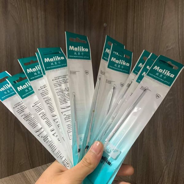 Combo 2 Que Nặn Mụn, Cây Nặn Mụn Malika Cao Cấp Cho Spa