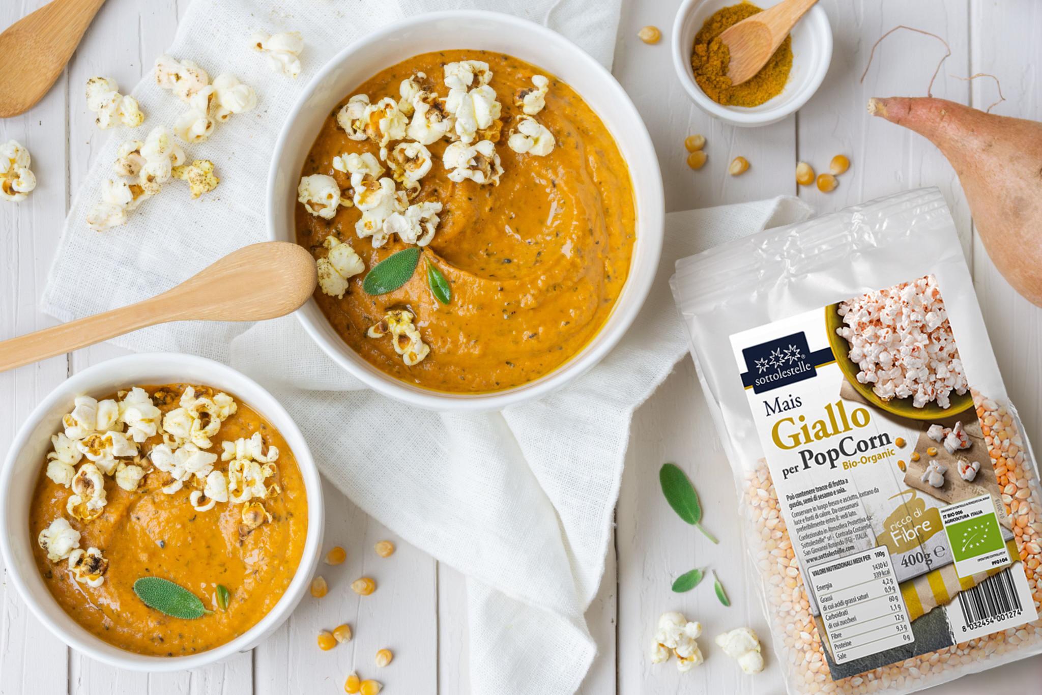 [Hoàn Tiền 15%]Bắp hạt hữu cơ làm bắp rang bơ Sottolestelle 400g Organic PopCorn