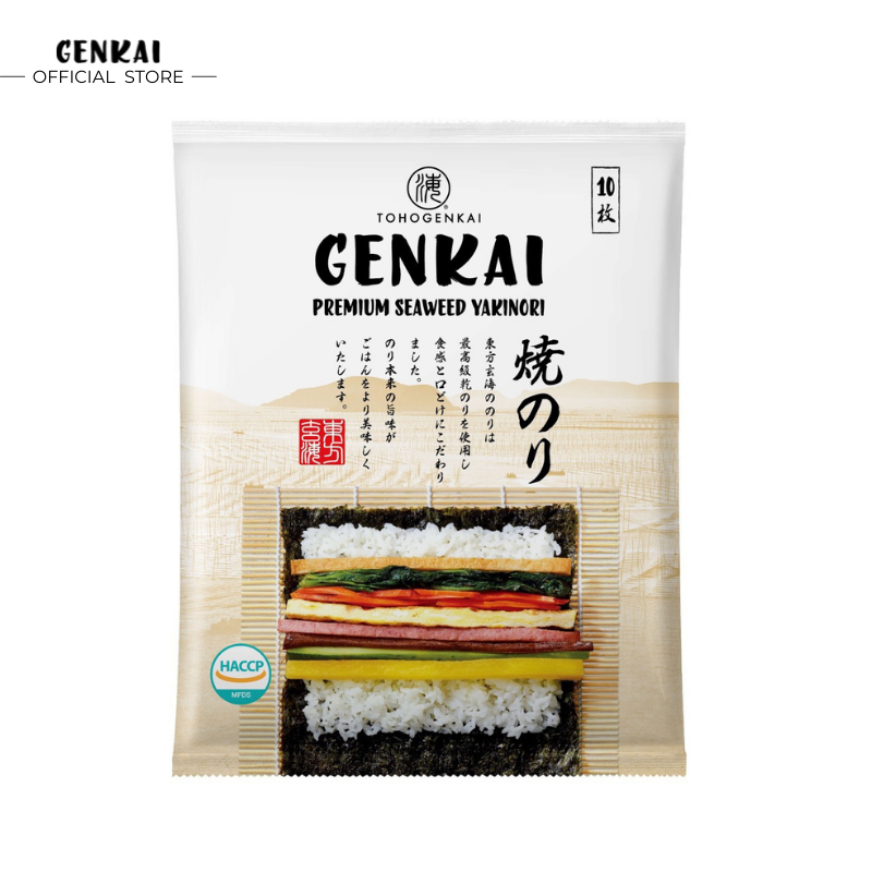 GENKAI Rong Biển Cuộn Cơm 10 lá 22g