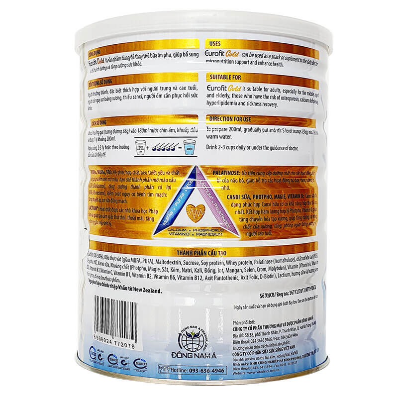 SỮA BỘT EUROFIT Gold 900G
