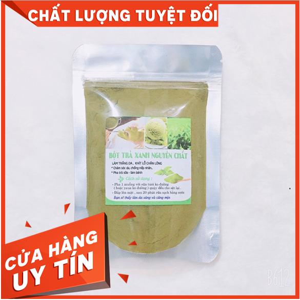 Bột Trà Xanh Đắp Mặt Nguyên Chất - T.r.i Mụn Trắng Da (50G~100G)