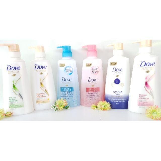 Dầu gội và xả Dove Thái Lan chai 410ml