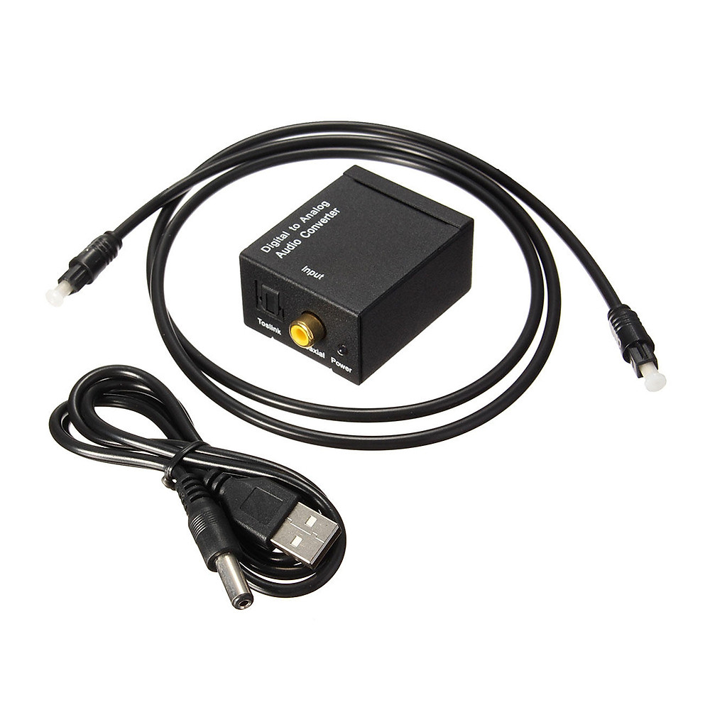 Bộ chuyển đổi tín hiệu quang học optical ta tín hiệu âm thanh AV và Jack cắm 3.5mm