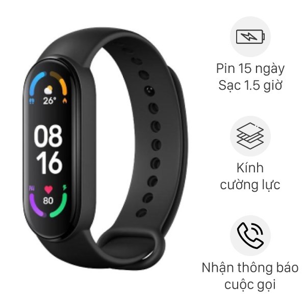 Vòng đeo tay thông minh Xiaomi MiBand 6 quốc tế