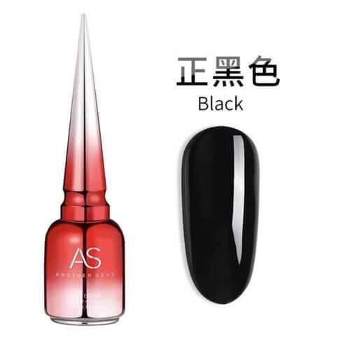 Sơn gel as trắng và đen - chai đỏ