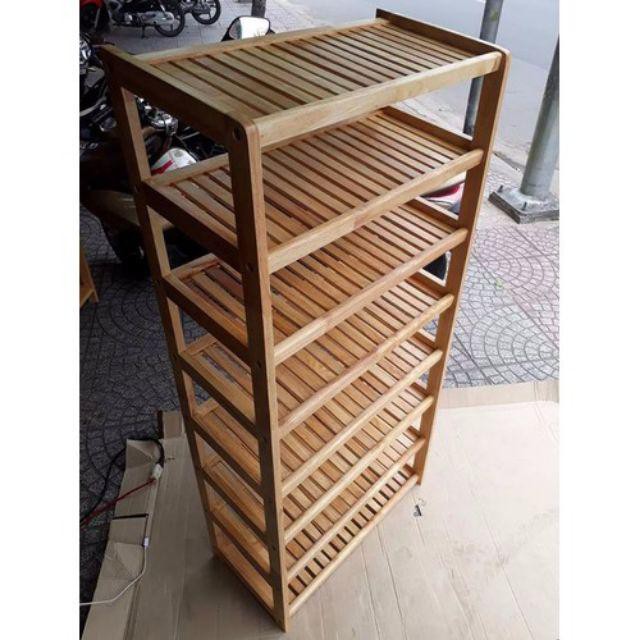 [HCM]Kệ dép gỗ 60cm - 8 tầng