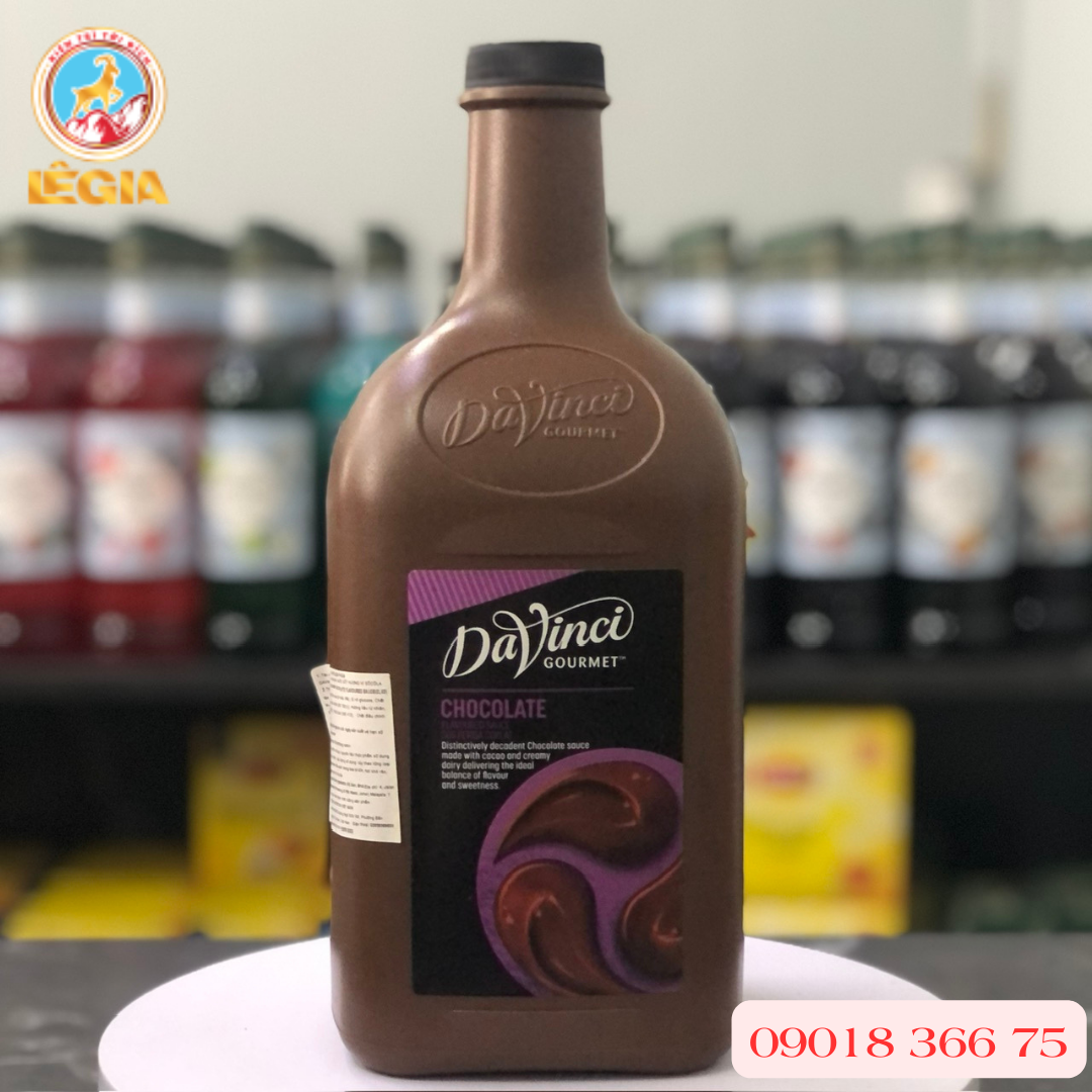 Sốt socola / chocolate sauce - davinci gourmet - nguyên liệu pha chế lê gia