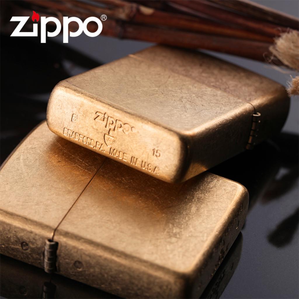 Bật lửa Zippo phổ thông classic mờ cát vàng xước bản Vỏ Dày (armor)