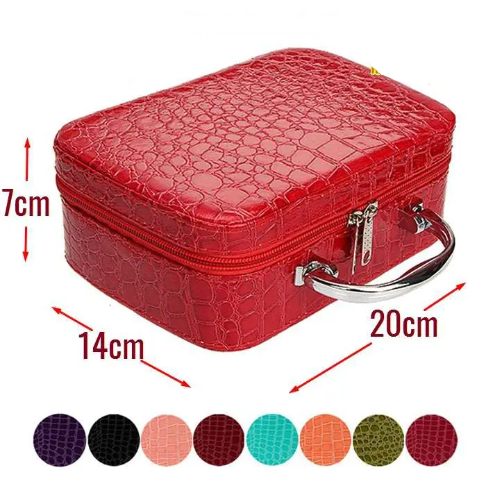 Cốp đựng mỹ phẩm vân cá sấu KM