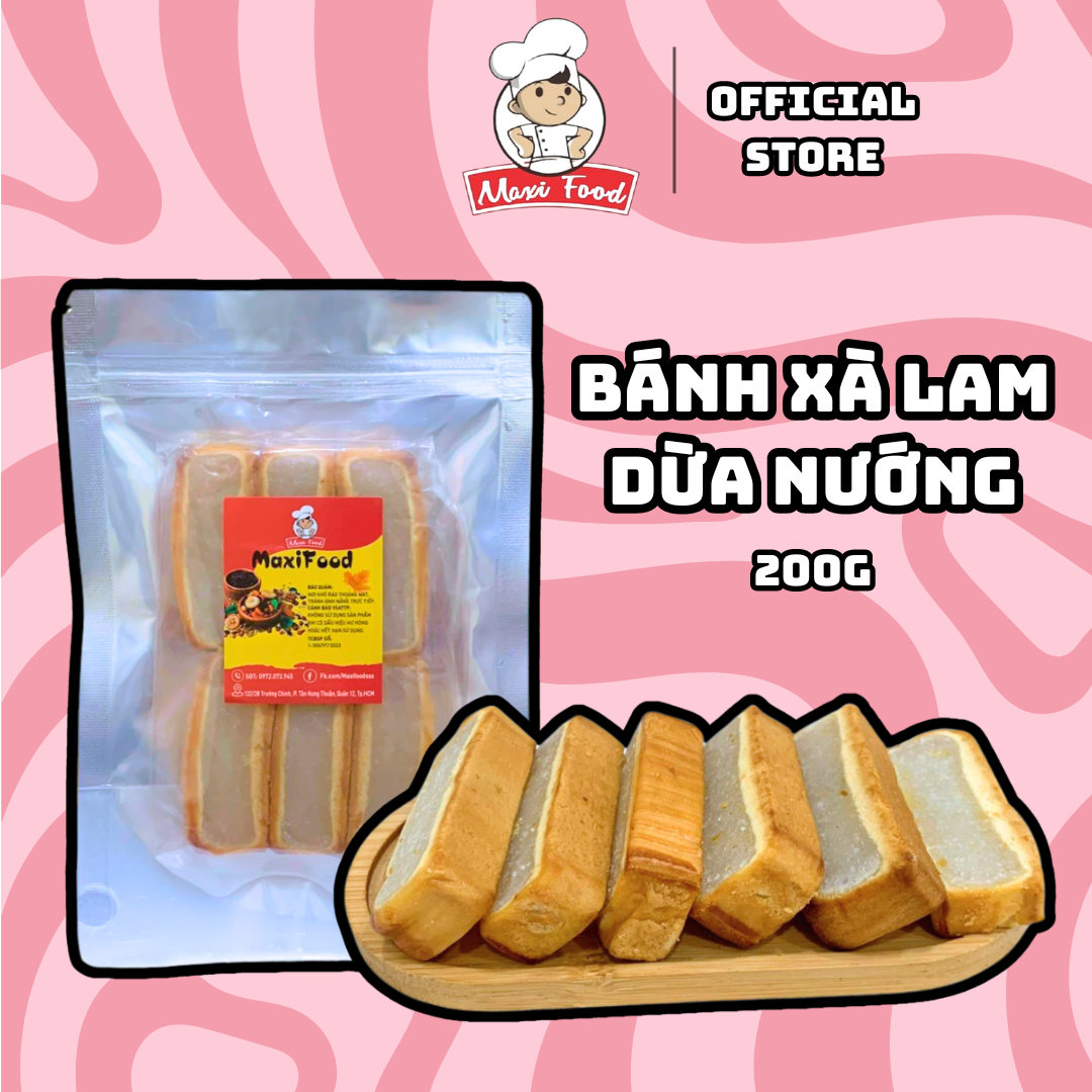 Bánh xà lam dừa nướng 6 cái maxifood