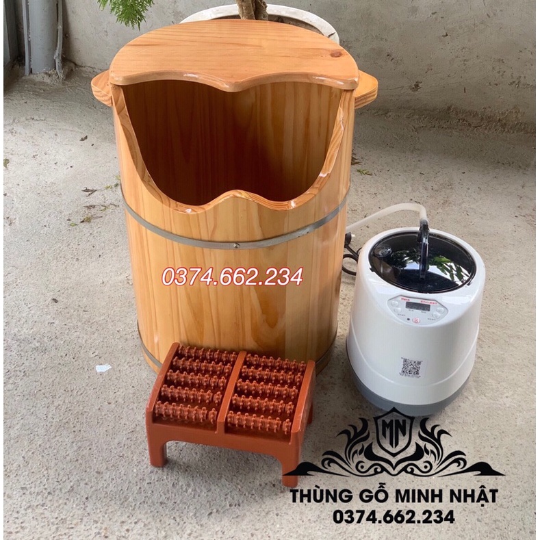 Nắp chậu gỗ ngâm chân