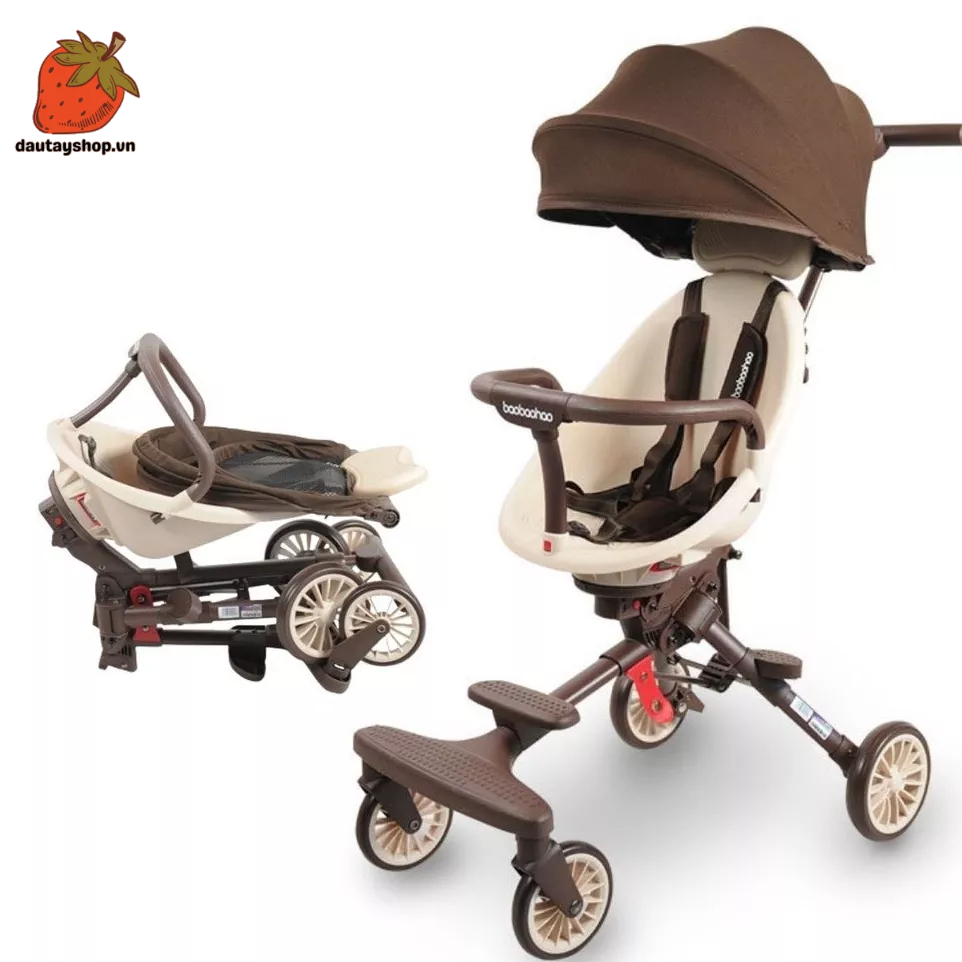 Xe đẩy gấp gọn V7 Baobaohao 2 chiều cho bé
