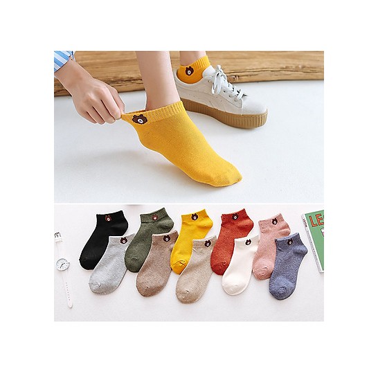Combo 10 đôi tất gấu đáng yêu