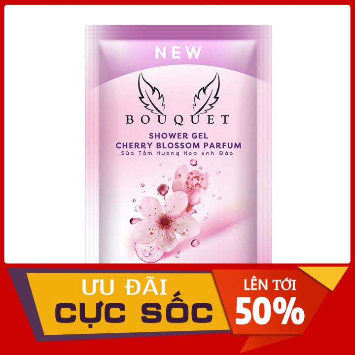 SỮA TẮM BOUQUET HƯƠNG HOA ANH ĐÀO 👉12 GÓI/DÂY👉THƠM NỨC LÒNG NGƯỜI HÂM MỘ