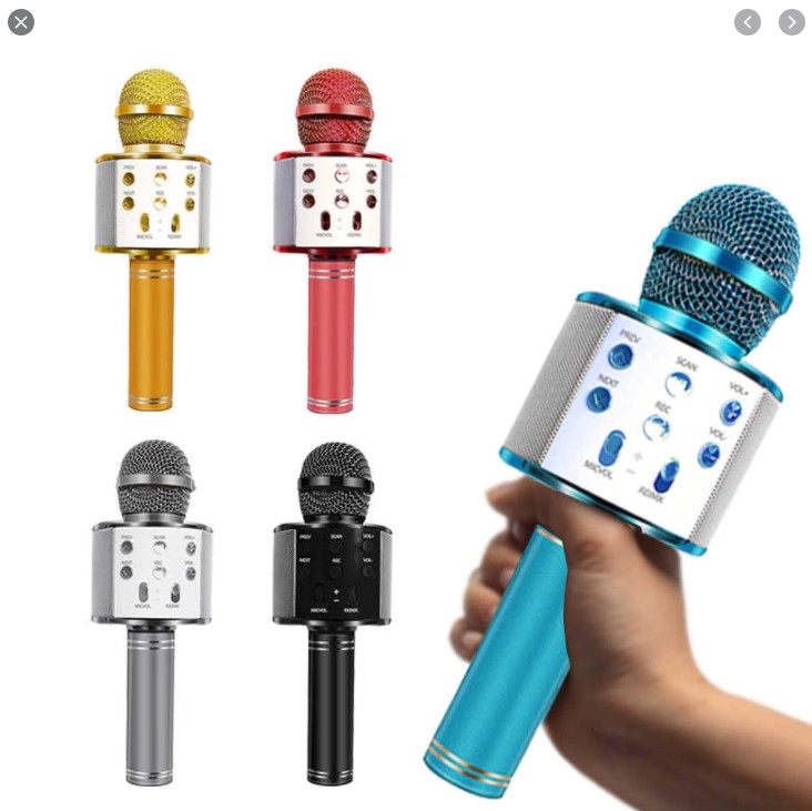 [GIẢM 30% TRONG 2 NGÀY]  MIC KARAOKE WS-858 BLUETOOTH - mic karaoke -mic bluetooth