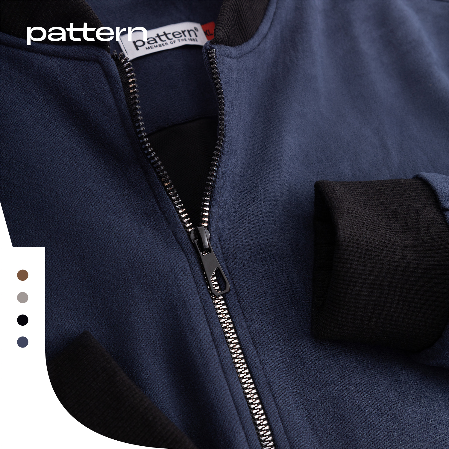 Áo khoác bomber da lộn PATTERN PK005