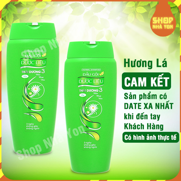 Dầu gội dược liệu Thái Dương 3 nuôi dưỡng tóc dày khỏe làm sạch tóc và da đầu, ngừa gàu, giảm ngứa, dưỡng tóc suôn mềm