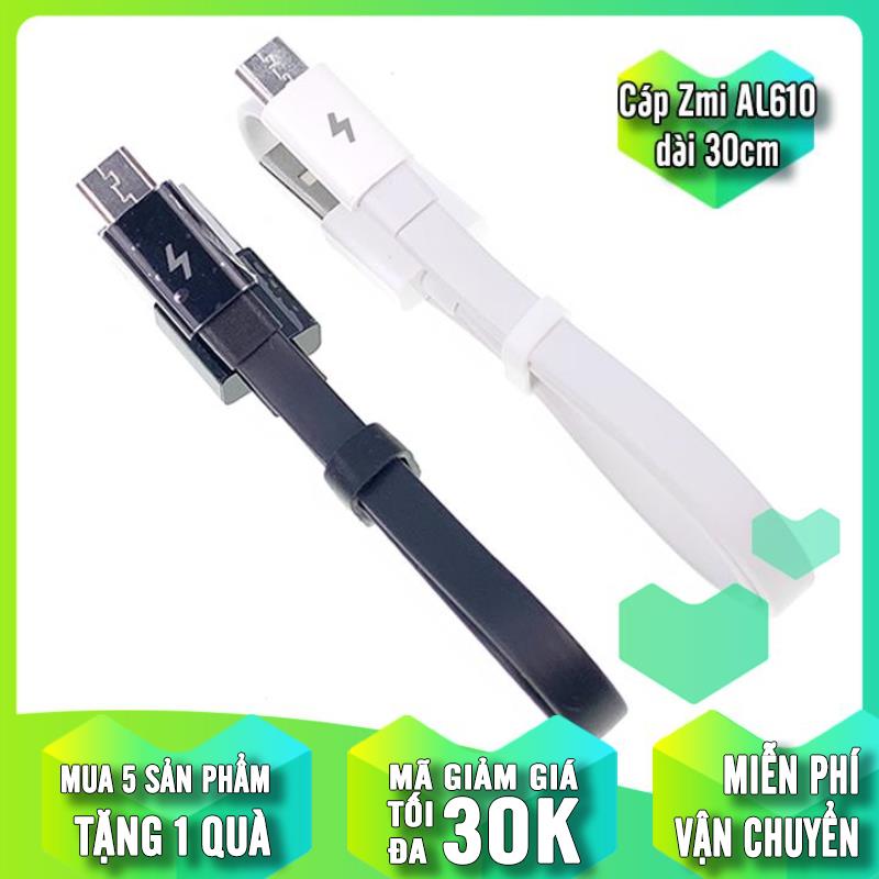 Cáp sạc zmi usb to micro al610 dài 30cm