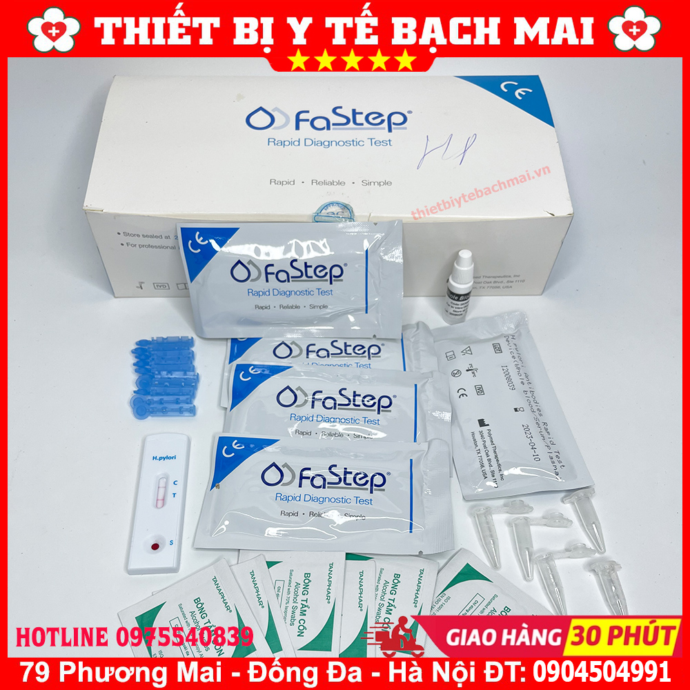 Que Test Thử Nhanh HP Viêm Loét Dạ Dày FASTEP MỸ