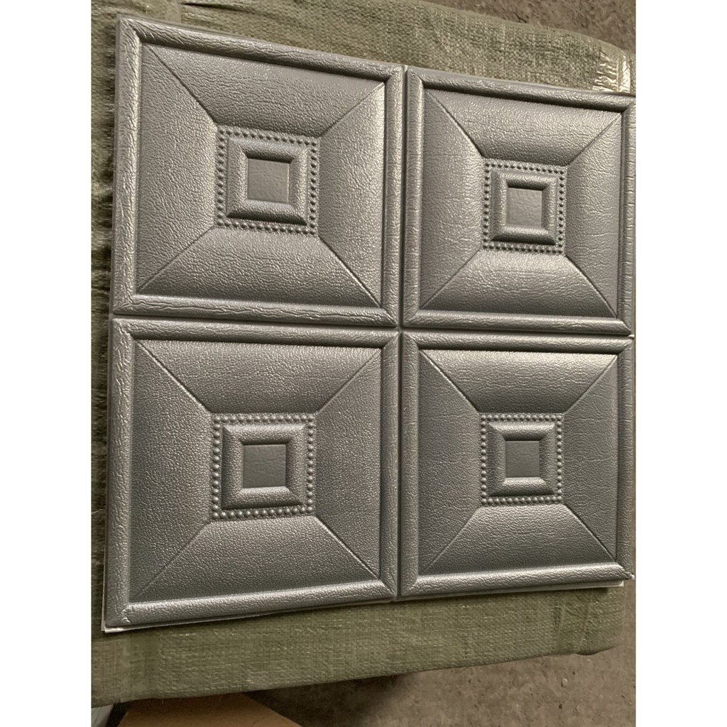 XỐP DÁN TƯỜNG 3D GIẢ DA CỰC ĐẸP 60x60cm