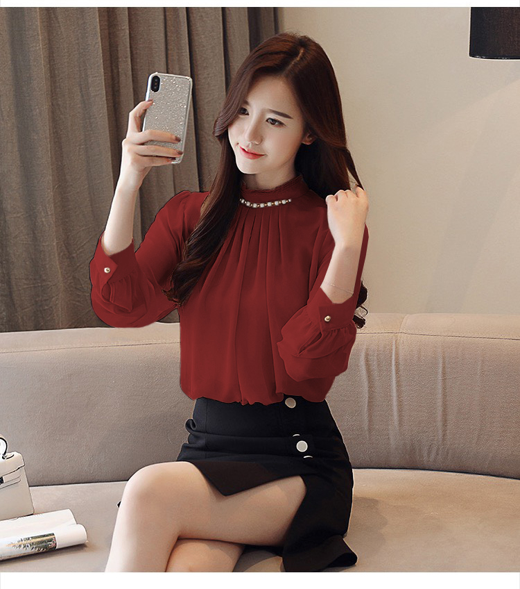 ÁO KIỂU  VOAN HOA SANG TRỌNG NT1055A