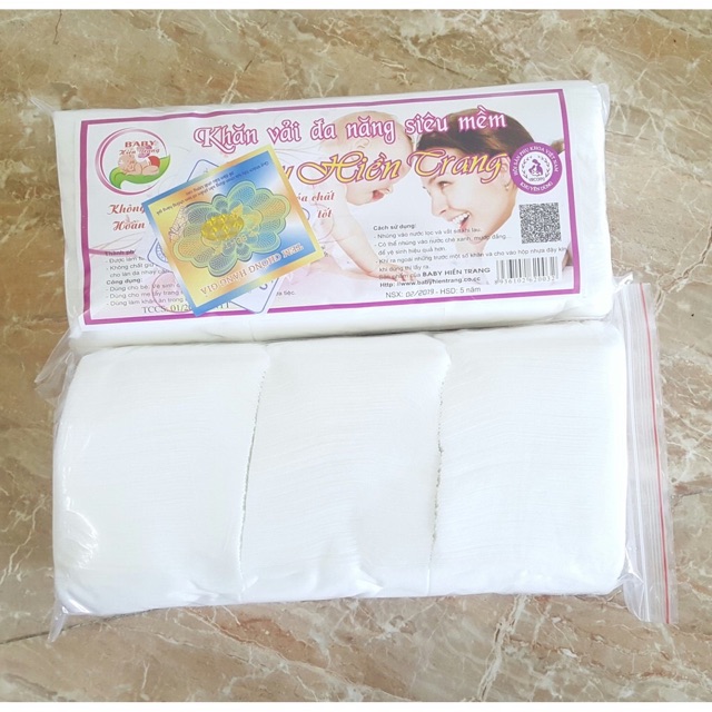 Khăn vải khô đa năng cho bé tuyết lan