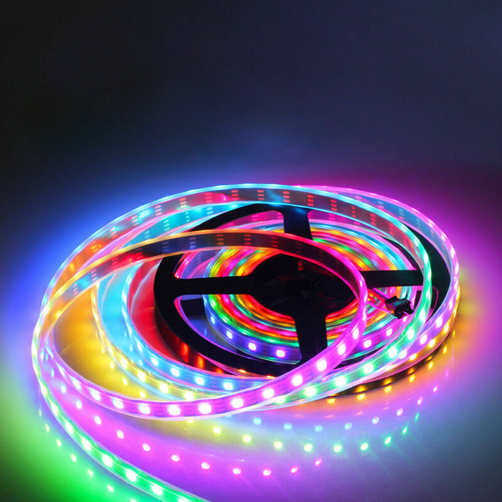 Led dây WS2812 5050 5VDC 1m 60 bóng (Không phủ epoxy - Có phủ epoxy - Bọc vỏ silicone))