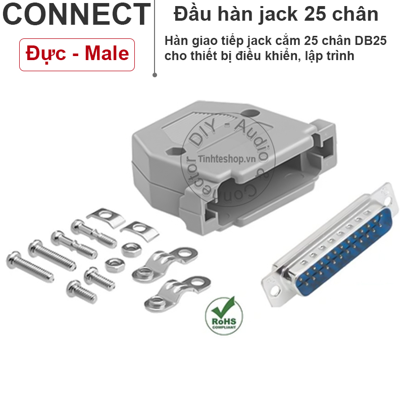 1PCS - D-SUB 25PIN DB25 male connector