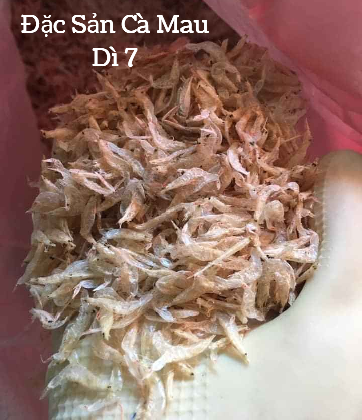 [1KG] Ruốc khô (Tép khô) Cà Mau trắng sạch đẹp nhà tự phơi