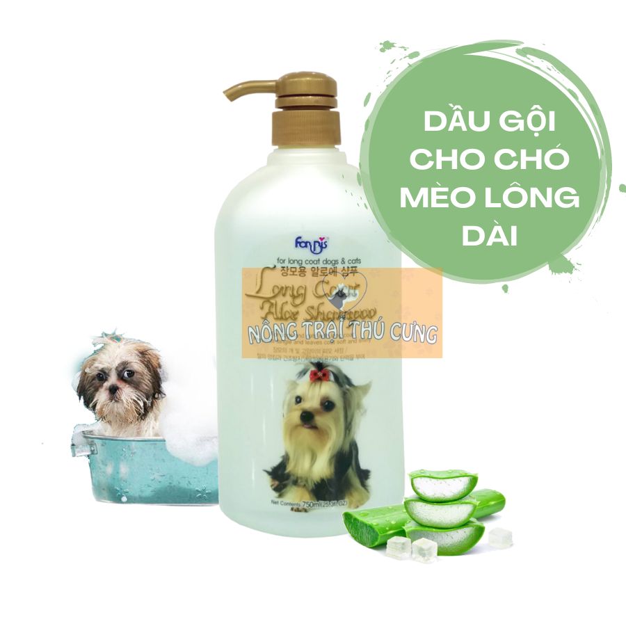 Sữa tắm forcans chiết xuất nha đam cho chó mèo 750ml -