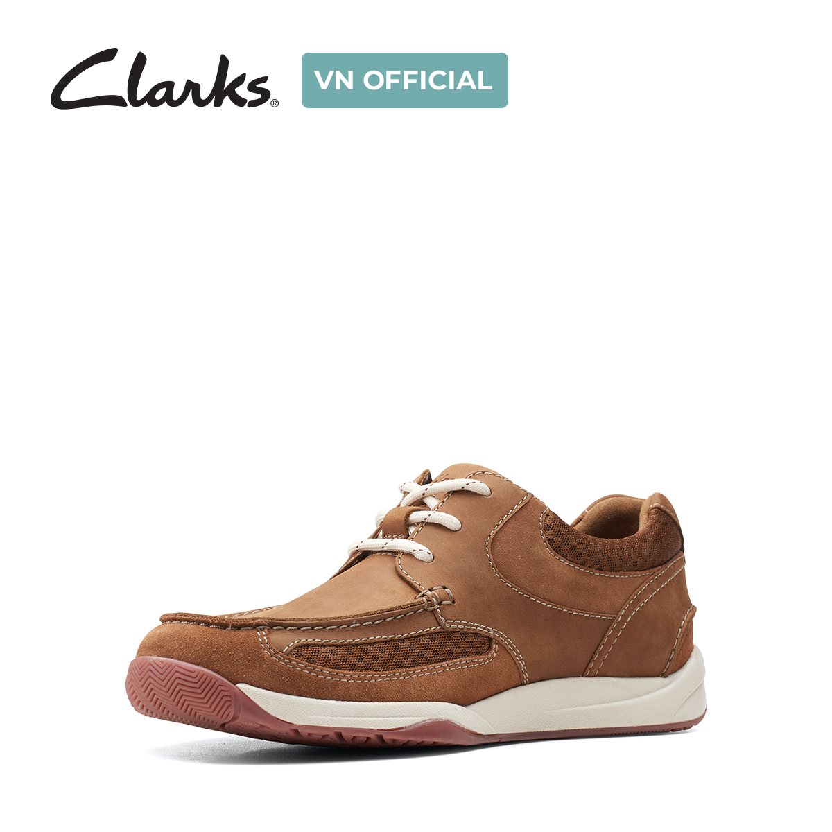 Giày Sneaker Da Nam Clarks - Langton Lane