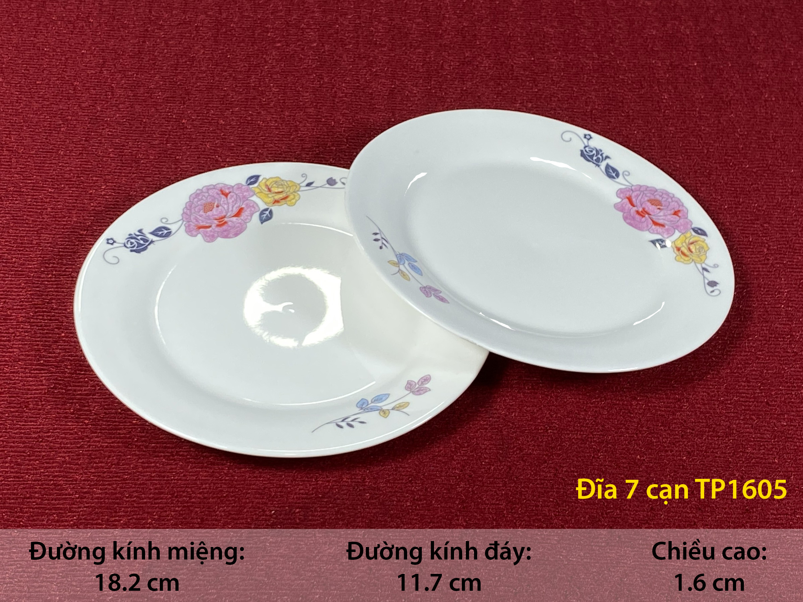 ĐĨA 7 CẠN TP 1605 SỨ BÁT BẢO CAO CẤP, sINCE_1977