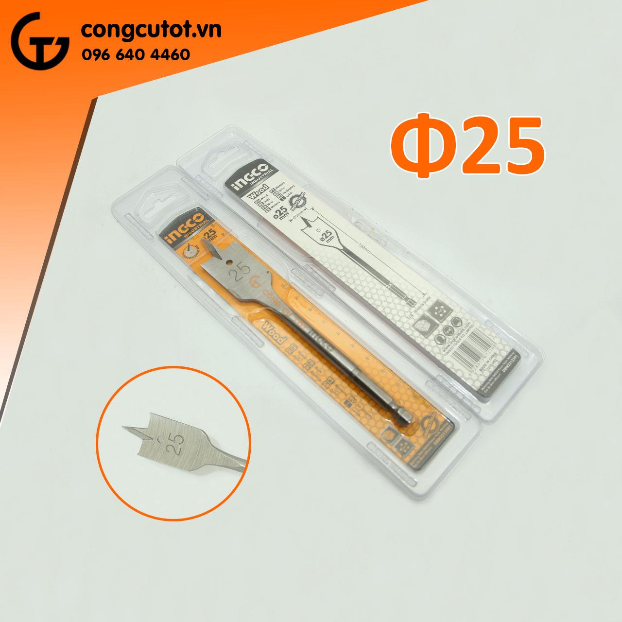 Mũi khoan đuôi cá Ingco các cỡ